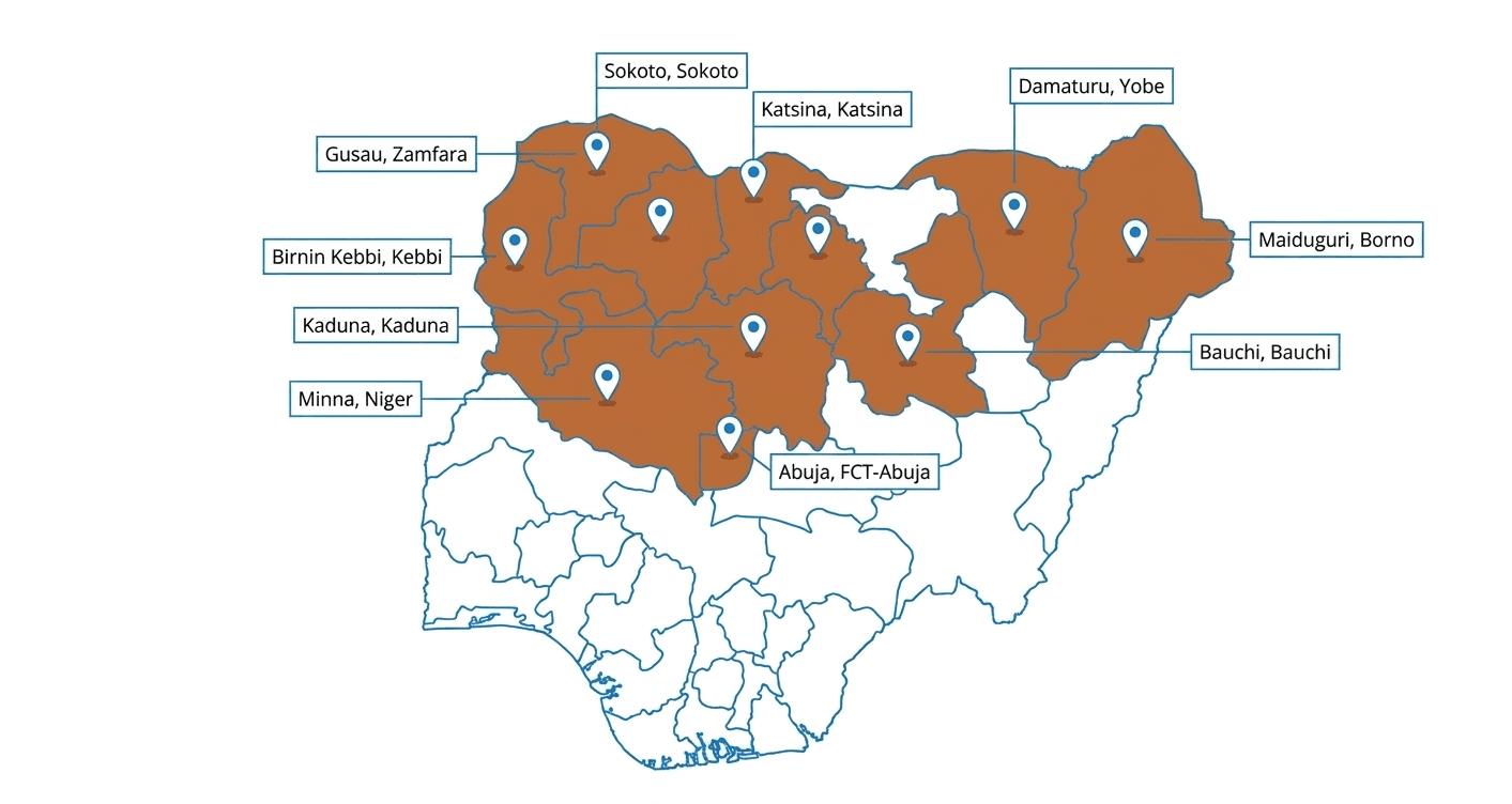PEOC Nigeria Locations